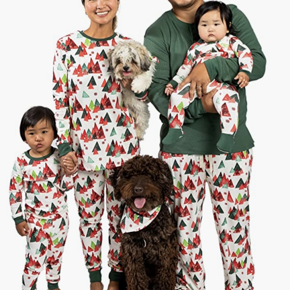 Burt's Bees Men's Modern Tree Christmas Pajamas